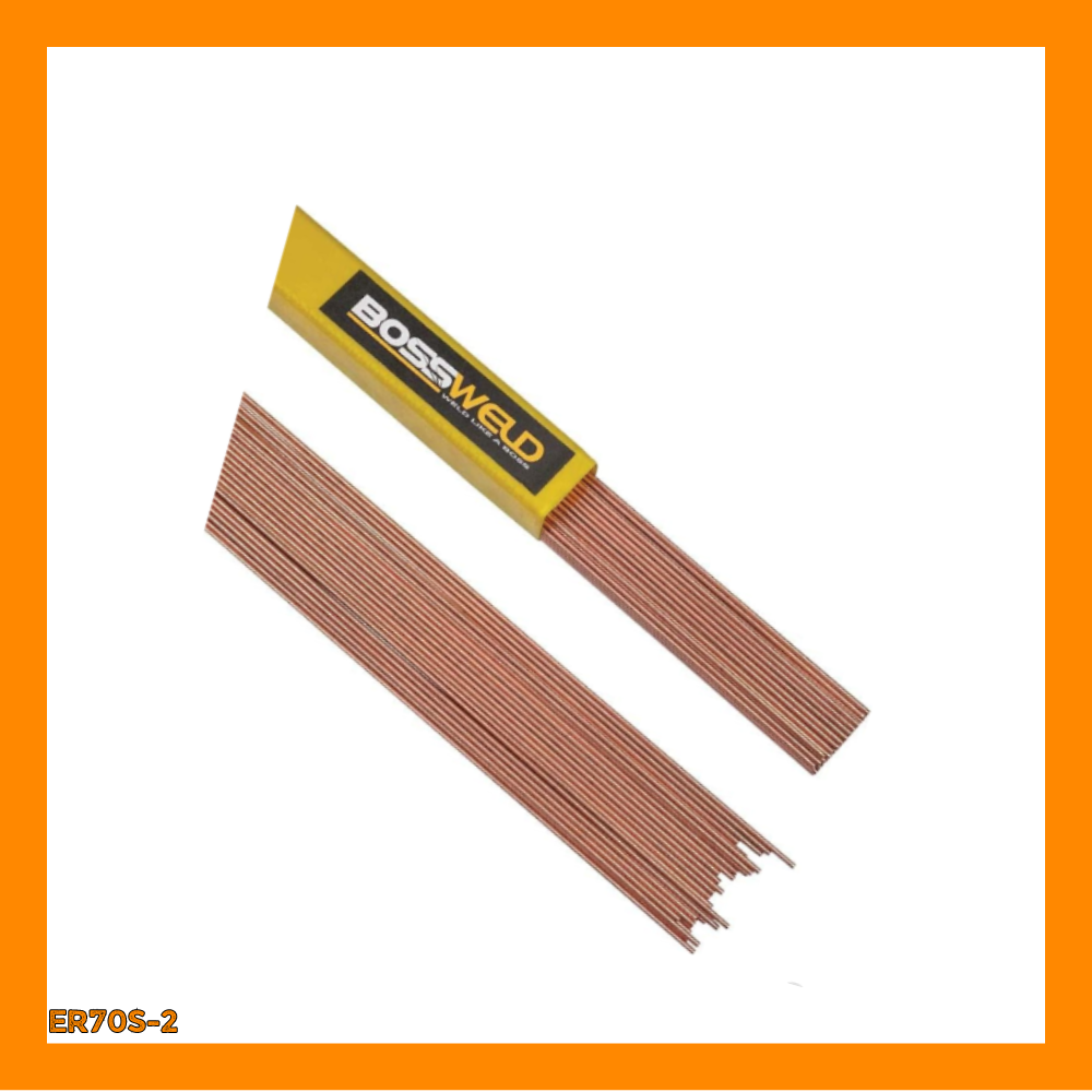 ER70S-2 TIG Welding Rods - 3/32" X 36", 2 Pound Box, Mild Steel Triple Deoxidized Wire