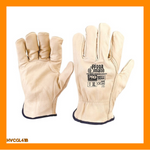 PRO SAFETY - RIGGAMATE COW GRAIN PREMIUM GLOVES (12 PACK)