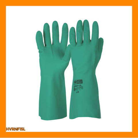 PRO SAFETY - GREEN NITRILE GLOVES (12 PACK)