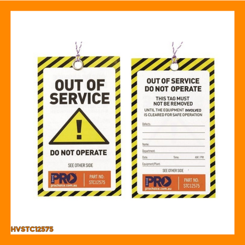 PRO SAFETY - SAFETY TAGS (MULTI OPTIONS)