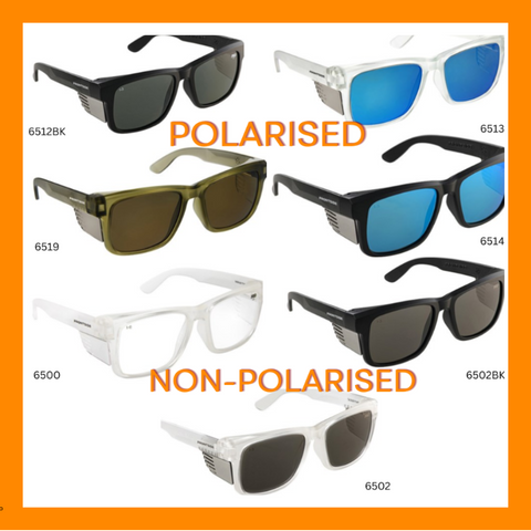 FRONTSIDE POLARISED/NON-POLARISED SAFETY GLASSES