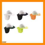 PRO SAFETY - V6 & V9 HARD HAT BRIM (PLASTIC/POLYESTER) MULTI COLOURS